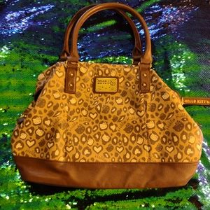 Hello Kitty leopard print purse